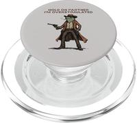 Hold on Partner I'm Overstimulated Cowboy Frog Vintage PopSockets PopGrip pour MagSafe