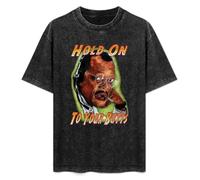 Hold on to Your Butts ! Unisex T-Shirt Printed Tee Graphic Top Men Black Shirt S