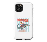 Hold Your Gator Cowboy Alligator Riding Humour Coque pour iPhone 11 Pro