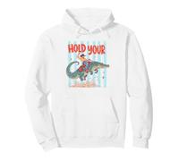 Hold Your Gator Cowboy Alligator Riding Humour Sweat à Capuche