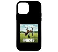 Hold Your Horse Fun Meme Un Homme avec Un Cheval sur l'épaule Coque pour iPhone 12 Mini