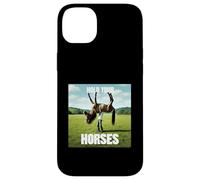 Hold Your Horse Fun Meme Un Homme avec Un Cheval sur l'épaule Coque pour iPhone 14 Plus