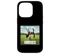 Hold Your Horse Fun Meme Un Homme avec Un Cheval sur l'épaule Coque pour iPhone 14 Pro