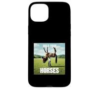 Hold Your Horse Fun Meme Un Homme avec Un Cheval sur l'épaule Coque pour iPhone 15 Plus