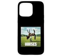 Hold Your Horse Fun Meme Un Homme avec Un Cheval sur l'épaule Coque pour iPhone 15 Pro Max