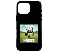 Hold Your Horse Fun Meme Un Homme avec Un Cheval sur l'épaule Coque pour iPhone 16 Pro Max