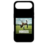 Hold Your Horse Fun Meme Un Homme avec Un Cheval sur l'épaule Coque pour iPhone Air
