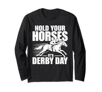 Hold Your Horses Derby Day Horse Racing Jockey Equestre Manche Longue