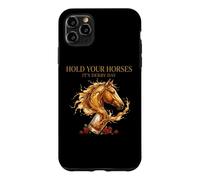 Hold Your Horses Horse Racing Whiskey Drink Coque pour iPhone 11 Pro Max