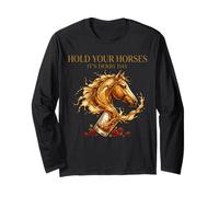 Hold Your Horses Horse Racing Whiskey Drink Manche Longue
