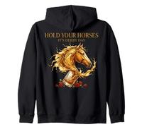 Hold Your Horses Horse Racing Whiskey Drink Sweat à Capuche