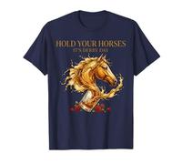 Hold Your Horses Horse Racing Whiskey Drink T-Shirt