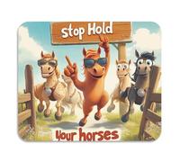 Hold Your Horses Tapis de séchage en microfibre absorbant en terre de diatomée Décoration de comptoir de cuisine 60 x 50 cm