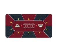 Holdem Nappe de table de jeu, 120 x 60 cm, antidérapant pour fête de poker, collectes de fonds, rassemblements, fête à thème, nuit
