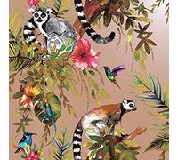Papier peint Dutch Wallcoverings Papier peint Lemur Doré rose-53 cm x10 m