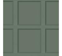 Holden Decor Rouleau de papier peint moderne effet 3D Panneau de bois 10 m Vert 12982