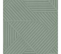 Papier Peint - Holden - 13200 - Géométrique - Bois Sauge - Effet 3D - 10,05 m x 53 cm
