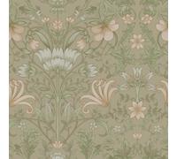 Holden Decor Papier peint vintage floral beige 13551 - Jardin botanique de feuilles de fleurs