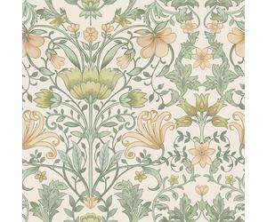 Holden Eclectic Collection Vintage Floral Wallpaper Cream/Ochre
