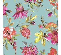 Holden Melograno Papier Peint Floral Doux Teal 90520