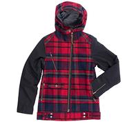 Holden Moto Snowboard Veste Femme, Noir/Rouge, S EU