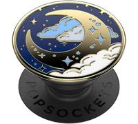 Holder And Grip For Smartphone And Tablet With Interchangeable Top - Enamel Fly Me To Moon