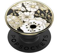 Holder And Grip For Smartphone And Tablet With Interchangeable Top - Enamel Wild Flowers