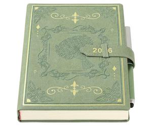 Holderzyi Agenda académique 2026 journalier et mensuel format A5, 12 mois de janvier 2026 à décembre 2026, avec couverture élégante, stylo et poche intérieure (Vert)