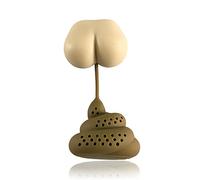 Holdes 10X5cm Infuseur À Thé, Boule Passoire À Thé, Boules De Thé en Forme De Merde Créatives en Silicone, Infuseurs À Thé pour Filtres Mignons De Thé en Vrac, Fournitures De Cuisine Portables