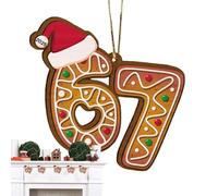 Holdes 67 Ornement | Pendentif en Bois avec Impression des Deux Côtés - Impression Double Face Décoration De Sapin De - pour Adolescents Et Adultes, Fêtes, Style Ferme, Hiver, Affichage Fenêtre
