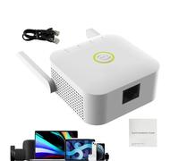 Holdes Amplificateur de Signal d'extension WiFi, amplificateur WiFi, Internet Booster Extension WiFi extérieure sans Fil, Amplificateur de Signal d'extension WiFi Blanc pour hôtels, Maison,