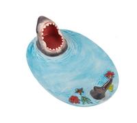 Holdes Assiette Requin - Céramique Requin Fournitures Fête Ludiques | Plateau de Présentation pour Snacks,pour Fruits Salade Gâteau Fêtes Décorations Buffet Petit Déjeuner Quotidien