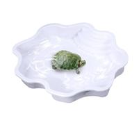 Holdes Baignoire pour reptiles - Grande baignoire pour tortues de reptiles - Habitat de vie pour lézards avec rampe - Gamelle pour petits geckos et tortues