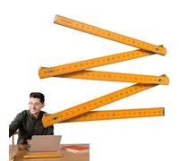 Holdes Bâton de mesure pliable - 1 mètre - Règle de charpentier - Règle métrique - Outils de dessin, fournitures scolaires, travail du bois, fournitures pédagogiques