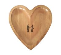 Holdes Bol à Pâte de Prière en Bois - Cœur Décor Chrétien Rustique - Bol en Bois de Bénédiction,Pour Anniversaire Méditation Noël Église Baptême
