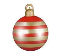 Holdes Boules de Noël gonflables géantes - 61 cm - Décoration de Noël décorative - pour -Toit, Branches d'arbre, pelouse, Jardin, entrée, Bureau, Magasin de détail