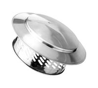 Holdes Capuchons de cheminée, couvercle en acier inoxydable pour gaz d'échappement | Capuchon d'évacuation de tuyau avec grille | pour construction de finition, tuyau de poêle extérieur, chauffe-eau