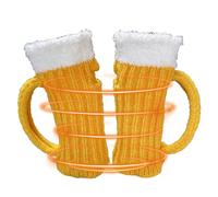 Holdes Chapeaux d'hiver tricotés pour femme, confortable, gants thermiques tricotés demi-doigts - Bonnet de tasse de bière au crochet pour rendez-vous galant et voyage