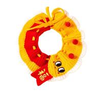 Holdes Collier tricoté pour Chats,Colliers tricotés pour Chats - Collier de Chat au Crochet avec Corde réglable - Collier pour Chiot Fait à la Main, Collier pour Chaton du Nouvel an pour Chats,