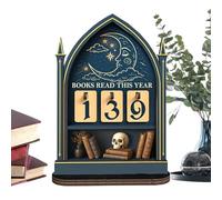 Holdes Compteur de livres, des défis de lecture, de l'année, affichage de l'objectif - pour lecteurs, enseignants, bibliothécaires, bureau, salon, chambre à coucher, bureau