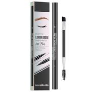 Holdes Crayon à sourcils étanche - Produit cosmétique à double tête résistant à la transpiration - Avec 2 pointes fourchues - Crayons de couleur pour les sourcils - Pour filles - Coiffage durable