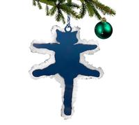 Holdes Décoration de Noël en forme de chat, pendentif animaux de vacances pour les vacances - Pendentif arbre de Noël, figurine de chat mignon festif et exquis, a, Refer to description