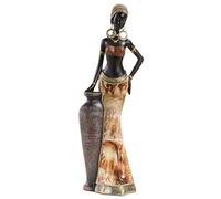 Holdes Décorations artisanales en résine de style africain - Décoration africaine exquise - Figurines, statues et sculptures africaines, pièce d'art africaine unique pour la maison et le salon
