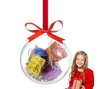 Holdes Décorations de Noël transparentes à remplir - Boule de Noël transparente - Boule de Noël pour la maison, Noël, Halloween, les vacances