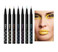 Holdes Ensemble de stylos eye-liner colorés, crayon eye-liner à paillettes, Kit de crayon à paupières Pearl Eye Liner, Crayon à sourcils coloré, à paupières, stylo à sourcils, doublure
