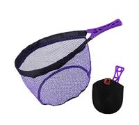 Holdes Épuisette De Pêche À,Portable Maille Élastique Poignée Ergonomique - Épuisettes De Pêche À pour Truite,pour Étang Lac Mer Eau Salée Bateau Voyage Enfant Pêcheur Débutant
