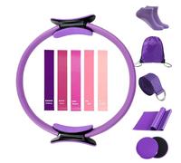 Holdes Équipement de Pilates | Accessoires d'exercice de Yoga Portables 12 Pièces | Kit d'Entraînement de Pilates à Domicile | pour Femmes Famille Amis Fitness en Intérieur Exercice Quotidien Yoga