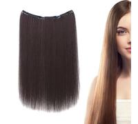 Holdes Extensions de cheveux Clip Ins, Clip Clip en extensions,Fausses de cheveux élégants - Poix de coiffure à l'aspect naturel de 20 pouces, longue perruque droite élégante pour les femmes