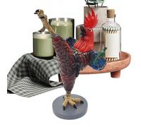 Holdes Figurines de poules - Objet de collection en résine décorative - Décoration de table intérieure Kung Fu Sculpture de coq | Pour chambre à coucher, étagères, tables, bureau, chambre d'enfant