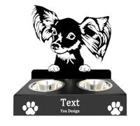 Holdes Gamelles mignonnes pour chien, en acier inoxydable avec support amovible - Gamelles amusantes pour chien, gamelles portables pour nourrir les chiens, les chiots